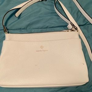 White crossbody purse